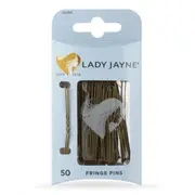 Lady Jayne Fringe Pins Brown 5cm 50 Pack