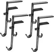 RORPOIR Long Lasting Christmas Stocking Hangers 4 Pack Mantel Hooks Rustic Iron Smooth Surface Decorative for Holiday Party Restaurant Club