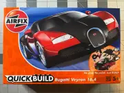 Airfix Quickbuild Bugatti 16.4 Veyron Black/Red Plastic Model Kit #J6020