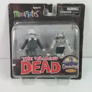 The Walking Dead Minimates Winter Coat Dale & Female Zombie Halloween NIB