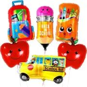 KatchOn, Big Back To School Balloons Set - 30 Inch, Pack of 6 | School Bus Ballo