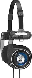 Koss Porta Pro Utility On-Ear Headphones, Detachable Interchangeable Cord System, Collapsible Design, Stealth Grey