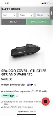 Seadoo Jet Ski Cover Brand New