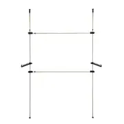 Heavy Duty Adjust Clothes Rail Storage Garment Shelf Hanging Display Stand Rack
