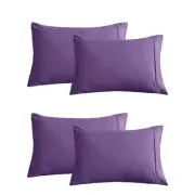 Set of Four Easy Care Cotton Blend Percale Standard Pillowcases | Four Cotton...