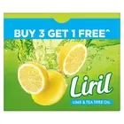 Liril Lime and Tea Tree Oil Soap With Freshness of Lemon 125 Gm