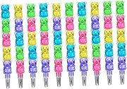 KONTONTY Animal Building Block Pen Stackable Plastic Bear Pencils for Boys and Girls Great Christmas for Students