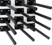 4 Pack 8"" Black Steel Tube Floating Shelf Bracket Blind Shelf Supports Hidden B