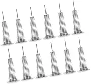 12pcs Stand Doll Accessory Small Base for Felting Animal Doll Felt Doll Display Holder Doll Display Rack Crochet Doll Storage Stand Needle Felt Doll Rack Base Silver Iron Cabilock