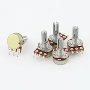 Aexit 5 (Potentiometer) Pcs B5K 5K Ohm 3 Terminals Rotary Audio Single Linear Taper (21ry708qf77) Potentiometer Pot
