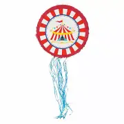 Carnival Pull-String Pinata, Party Decor, 1 Piece