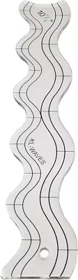 Wave Edge Waves Ruler Clear Quilting Ruler Templates for Sewing