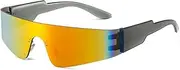 Rimless Sunglasses Women Once Piece Sports Sun Glasses for Men Fashion Colorful Vintage Frameless Eyewear Mirror Shades