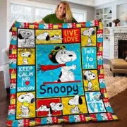Peanuts Snoopy Quilt Blanket