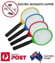 au 2x Bug Zapper Electric Tennis Racket Mosquito Fly Swatter Killer Insect