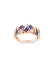 Le Vian 14K Rose Gold 0.89 ct. tw. Diamond & Sapphire Half-Eternity Ring
