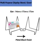 Metal Display Stand Easel Multi Purpose Wire Dish Rack Book Plate Picture Holder