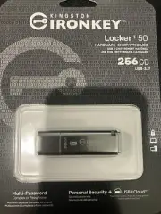 Ironkey Locker+ 50 256GB Encrypted USB Flash Drive | USB 3.2 Gen 1 | XTS-AES ...