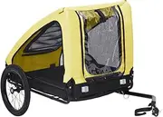 Pet Bike Trailer Yellow and Black,Animals & Pet Suppliessss,Pet Supplies,Pet Pushchairs & Strollers