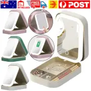 Makeup Bag with LED Mirror Vanity Case Beauty Box Portable Travel Cosmetic Bag