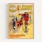 Cycles & Automobiles Clément Bombled (France) Bicycle 1903 Retro Vintage Poster