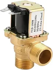 Brass AC220V G1/2 G3/4 AC 220/240V Normal Closed Pilot-Operated Water Control Inlet Electric Magnetic Solenoid Valve(G3 4)