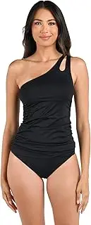 [La Blanca] Island Goddess One Shoulder Keyhole Tankini Swimsuit Top