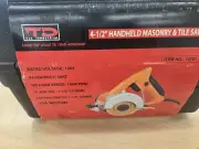 TD TJL Industrial 4 1/2" Handheld Masonry/Tile Saw # 10701