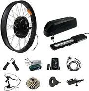 TDR 1500W Electric Fat Bike Conversion Kit 26x4.0 Rear Hub, 48V 20AH Battery, 60km/h Speed, Pedal Assist, Twist Throttle, 7-Speed Freewheel, Disc Brake, 170mm Fork Width
