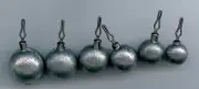 25 of 1/8oz lead round drop shot weights ( BALL STYLE )