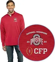 Vantage Apparel Men's 2024 Cfp National Champs Ohio State Buckeyes 1/4 Zip