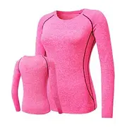 Women's Compression Shirt Athletic Shirt Gym Shirt Fitness Shirt Long Sleeve Tee Tshirt Casual Athleisure Fall Breathable Quick Dry Soft Gym Workout Running Wa