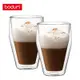 【丹麥bodum】TITLIS 雙層玻璃杯兩件組 350cc-2入｜咖啡杯 水杯 最高可耐176度C♥輕頑味