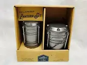 Adventure Collapsible LED Lantern Set (1 large 7 Inch, 1 small 5 Inch) Battery