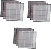 [Ipetboom] Vintage Style Handkerchiefs for Men Elegant Absorbent Bandana Soft Design for Home Travel Light