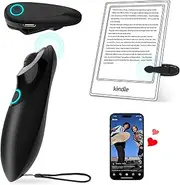 Upgrade for Kindle Page Turner Remote Control - Scrolling Remote for TikTok, Dual-Function for E-Books & Short Videos, Compatible with iPhone, iPad, Android, Kindle, etc (Black)
