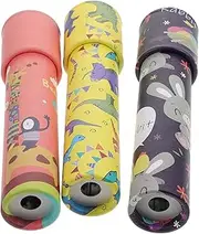 ZUNOXAZ Educational Boys and Girls' Toys 3pcs Paper Kaleidoscopes for Toddlers Stimulate Vision Creativity Random Style