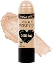 [Wet n Wild] MegaGlo Makeup Stick, Buildable Color, Versatile Use, Cruelty-Free & Vegan - Nude For Thought
