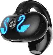 Wireless Ear Clip - Wireless Single Earbud, Wireless Open Ear Headphones | Bone Conduction Headphones Wireless, Clip on Ear Headphones, Wireless Bone Conduction Headphones for Cycling and Driving