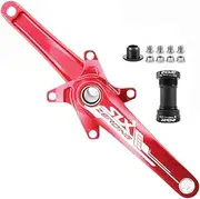 Bicycle Crankset, 170mm MTB Crank Left Right Arm 104-64BCD Hollow Integrated Aluminum Alloy Crank Arm Replacement for Mountain Bike with Bottom Bracket