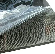 Carbon Fiber Plate Sheet 0.8mmx400mmx500mm，for DIY Drone Frame Pure Carbon Fiber Board (Plain Weave ，Bright)