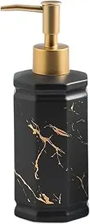 Hand sanitizer Bottle Ceramic Empty Bottle Lotion Bottle Shower Gel sub-Bottling Shampoo Press Bottle (Color : Black)