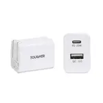 TOUGHER 25W PD+QC 雙孔快速充電頭 現貨 廠商直送