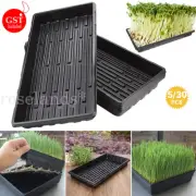 Up 30pcs Garden Black Plastic Rectangle Plant Seedling Propagation Seeding Tray