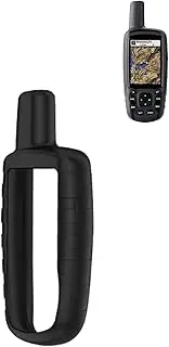 Case for Garmin GPSMAP 64S/62s/63,WUNIAK Soft Silicone Protective Portable Scratch Shock Resistant Shell Case for Garmin GPSMAP 64S/62s/63 GPS Handheld and Satellite Communicator，Black