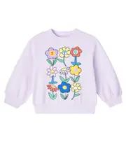 [Stella McCartney Kids] Stella McCartney Kids Printed cotton jersey sweatshirt Y 3 purple