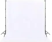 Sugargirl White Backdrop Background for Photography, 8X10FT Photo Backdrop White Screen Photo Booth Backdrop for Photoshoot Party Video(1 Panel)