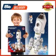 Rocket Ship Toys for Kids Space Shuttle Toys Model with Astronaut Figures Space