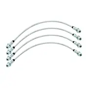 4x F + R Braided Brake Hoses Lines for Mitsubishi Pajero NM NP 99-06 2"-3" Lift