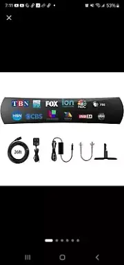 ANTOP AT-420B Omni Bar Indoor/Outdoor Smartpass Amplified HDTV Antenna 1080P &4K